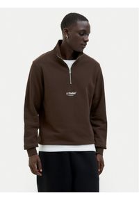 Jack & Jones - Jack&Jones Bluza Soho 12278793 Brązowy Relaxed Fit. Kolor: brązowy. Materiał: bawełna