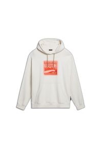 Bluza z kapturem Napapijri Boyd. Typ kołnierza: kaptur. Kolor: biały #1