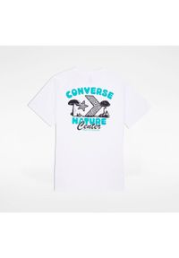 Koszulka Converse Con T-shirt M Con Nature Center Tee, Mężczyźni. Kolor: biały. Materiał: bawełna, materiał