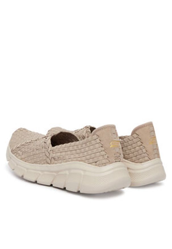 skechers - Skechers Baleriny Bobs B Flex 117323/TPE Beżowy. Kolor: beżowy. Materiał: materiał