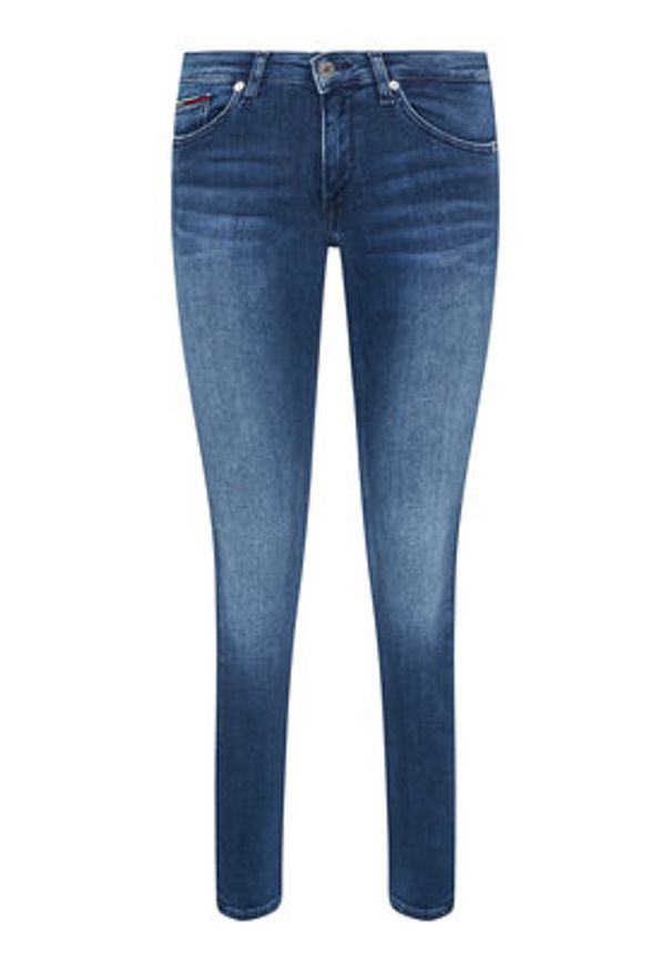 Tommy Jeans Jeansy Sophie DW0DW09214 Granatowy Skinny Fit. Kolor: niebieski