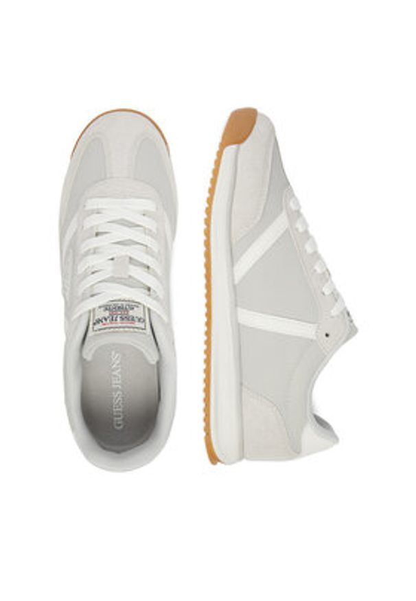 Guess Jeans Sneakersy EO-GJ202505161-2 Szary jasny. Kolor: szary. Materiał: materiał