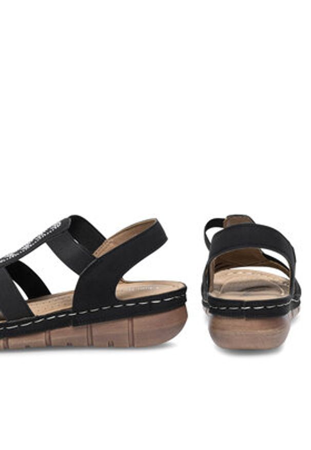 Clara Barson Sandały WYL0510-03 Czarny. Kolor: czarny. Materiał: syntetyk