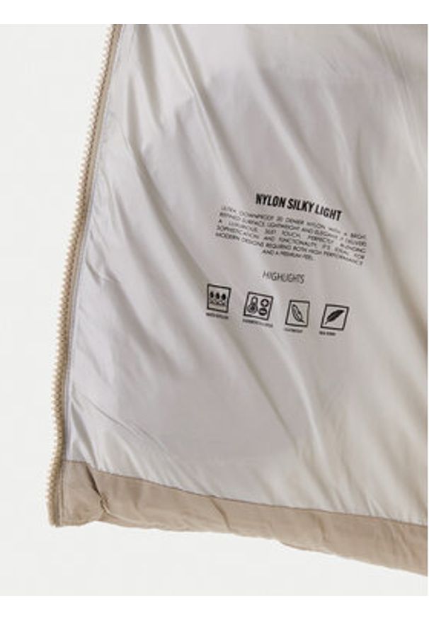 Hetrego - Hetregó Kurtka puchowa Arina 8P600 25WD02 Beżowy Regular Fit. Kolor: beżowy. Materiał: syntetyk