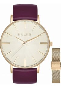 Zegarek Paul Lorens Zegarek damski Paul Lorens JULIE zt bordowy pasek + siatka mesh. Kolor: czerwony. Materiał: mesh #1