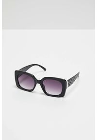 MOODO - Okulary przeciwsłoneczne z grubymi oprawkami czarne. Kolor: czarny #1