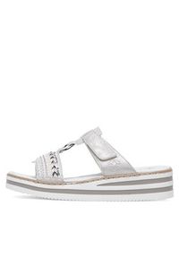 Rieker Klapki V02M6-40 Szary. Kolor: szary. Materiał: skóra, syntetyk #4