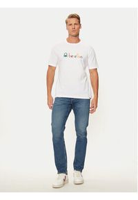 United Colors of Benetton - United Colors Of Benetton T-Shirt 3I1XU109Q Biały Relaxed Fit. Kolor: biały. Materiał: bawełna #3