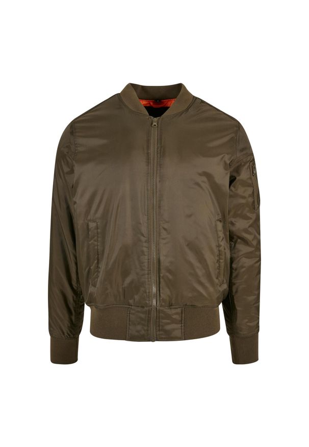 BUILD YOUR BRAND - Męska Kurtka Bomber. Kolor: zielony