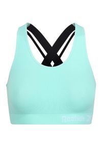 Biustonosz sportowy Reebok Alexa Crop Top. Kolor: zielony