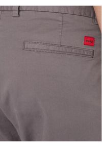 Hugo - HUGO Chinosy David251D 50530886 Szary ciemny Slim Fit. Kolor: szary. Materiał: bawełna #3