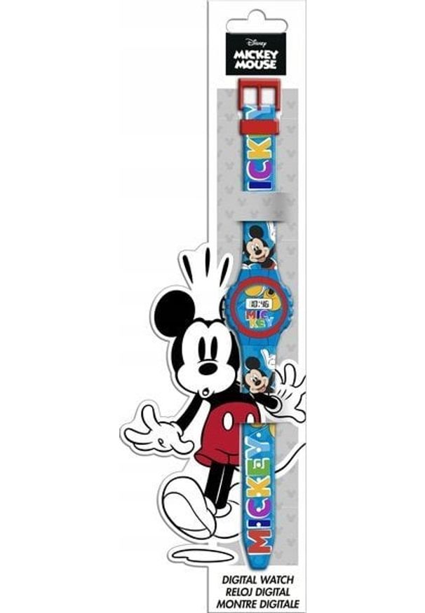 Kids Euroswan Zegarek cyfrowy KE02 ECO Mickey Mouse (bez plastikowego opakowania) MK4164 Kids Euroswan. Rodzaj zegarka: cyfrowe