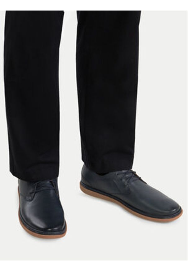 Lasocki Półbuty VITO-04 MB Granatowy. Kolor: niebieski. Materiał: skóra