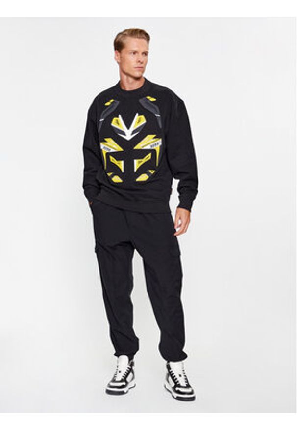 BOSS - Boss Bluza WeBikerGear 50497103 Czarny Relaxed Fit. Kolor: czarny. Materiał: bawełna