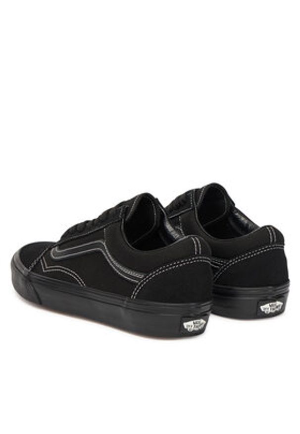 Vans Tenisówki Old Skool VN000D6WBKA1 Czarny. Kolor: czarny. Materiał: skóra, zamsz