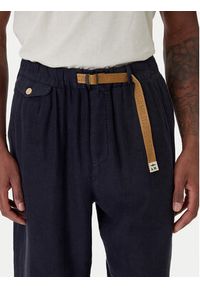 Aeronautica Militare Spodnie materiałowe 261PA1712UCT04293 Granatowy Comfort Fit. Kolor: niebieski. Materiał: len #3