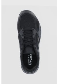 Adidas - adidas Buty kolor czarny. Nosek buta: okrągły. Zapięcie: sznurówki. Kolor: czarny. Materiał: guma. Sport: bieganie