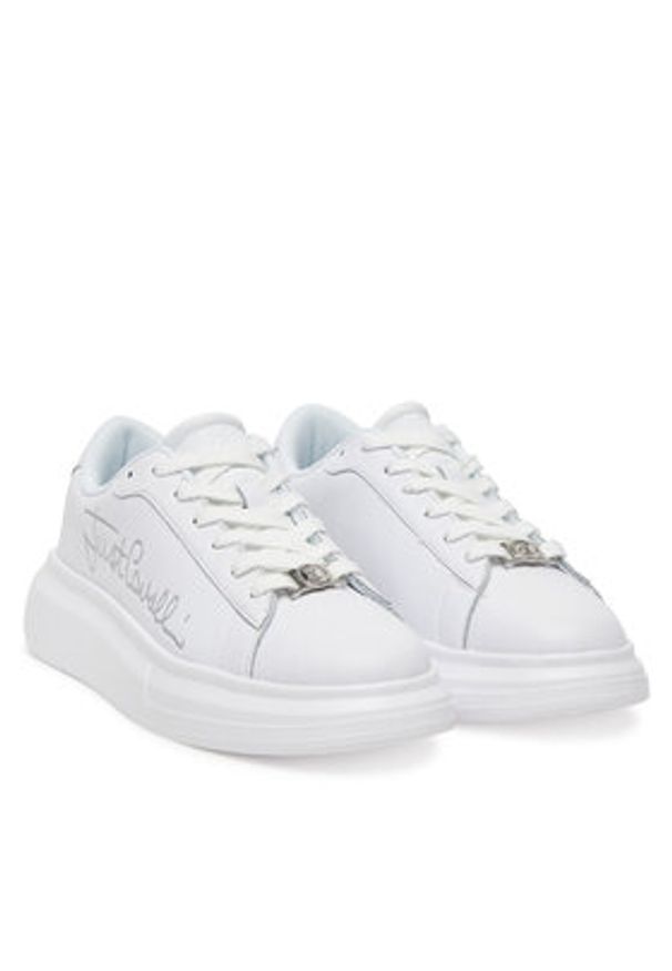 Just Cavalli Sneakersy 78RA3SB3 ZPA88 Biały. Kolor: biały. Materiał: skóra