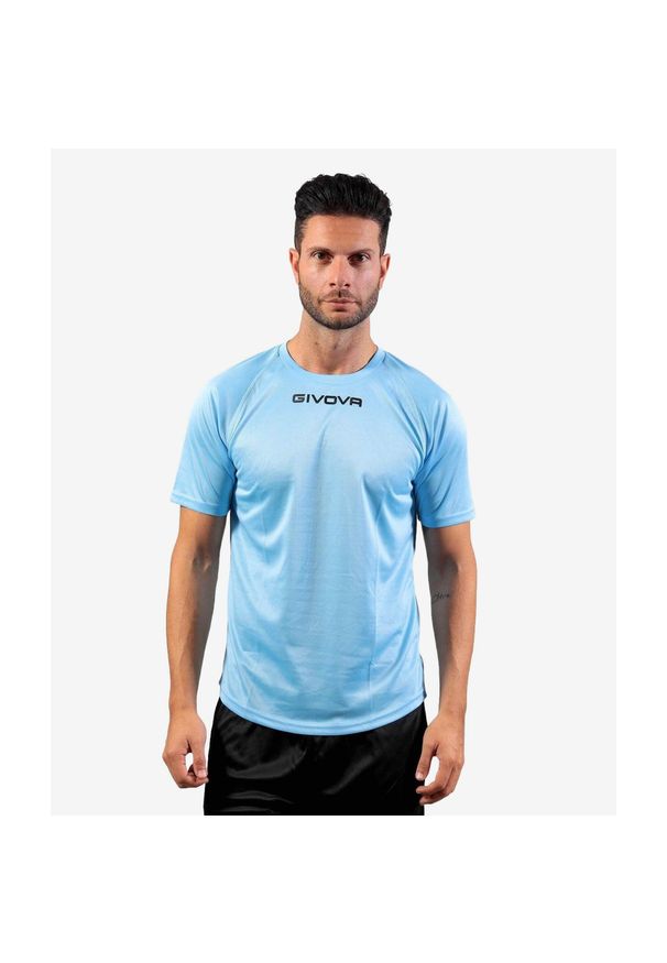 Koszulka piłkarska dla dorosłych Givova One. Kolor: niebieski. Sport: piłka nożna