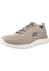 skechers - Buty do biegania Mężczyzna Skechers Track Front Runner beżowy. Kolor: beżowy. Model: Skechers Sport. Sport: bieganie