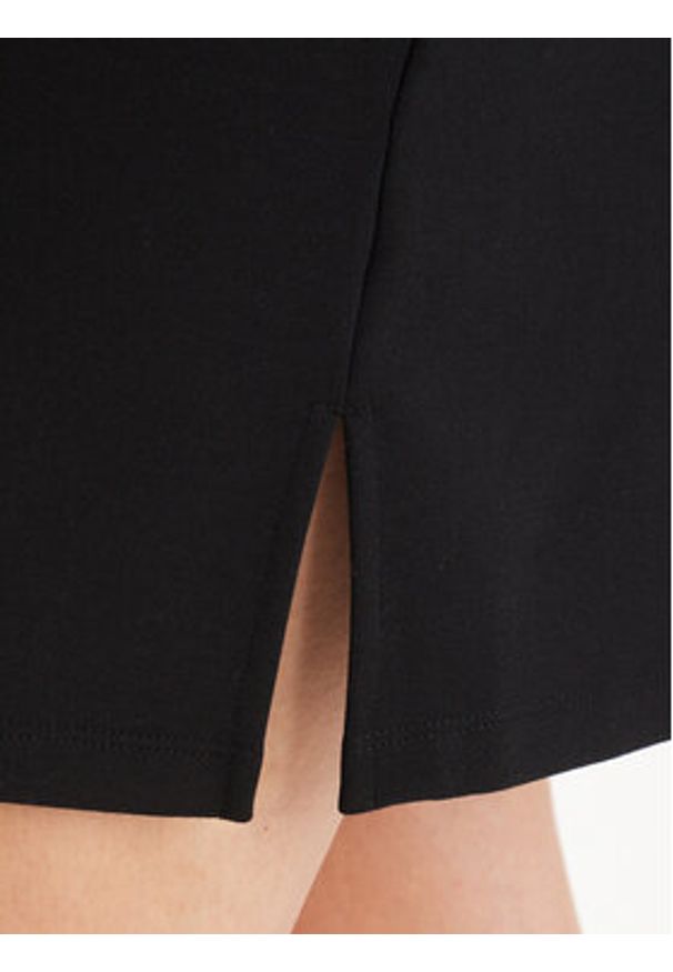 Calvin Klein Jeans Sukienka codzienna Interlock Mock LV047F260G Czarny Slim Fit. Okazja: na co dzień. Kolor: czarny. Materiał: syntetyk. Typ sukienki: proste. Styl: casual