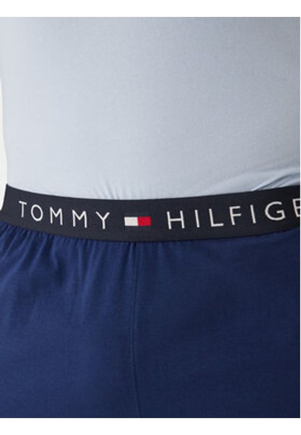 TOMMY HILFIGER - Tommy Hilfiger Piżama UM0UM03649 Niebieski Regular Fit. Kolor: niebieski. Materiał: bawełna