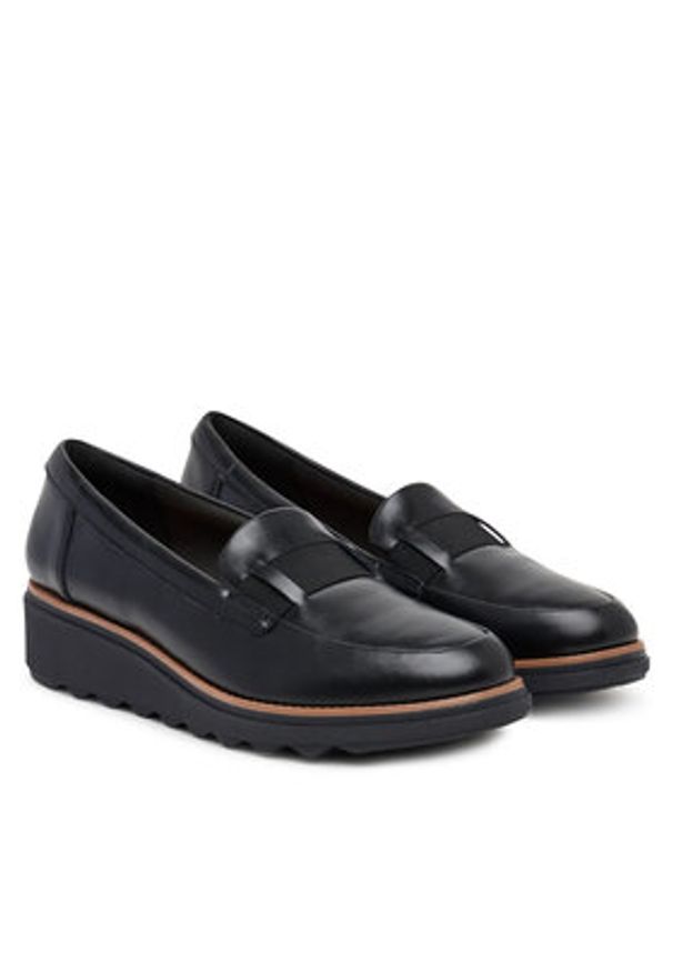 Clarks Półbuty Sharon Pace 26184342 Czarny. Kolor: czarny. Materiał: skóra