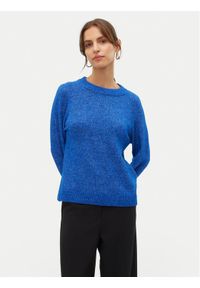 Vero Moda Sweter Filuca 10298674 Niebieski Regular Fit. Kolor: niebieski. Materiał: syntetyk