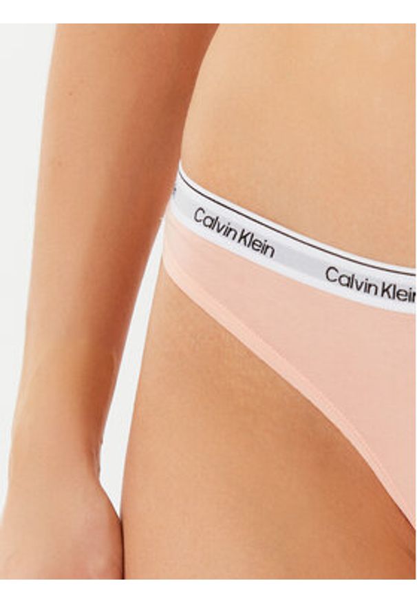 Calvin Klein Underwear Komplet 3 par stringów 000QD5209E Kolorowy. Materiał: bawełna. Wzór: kolorowy