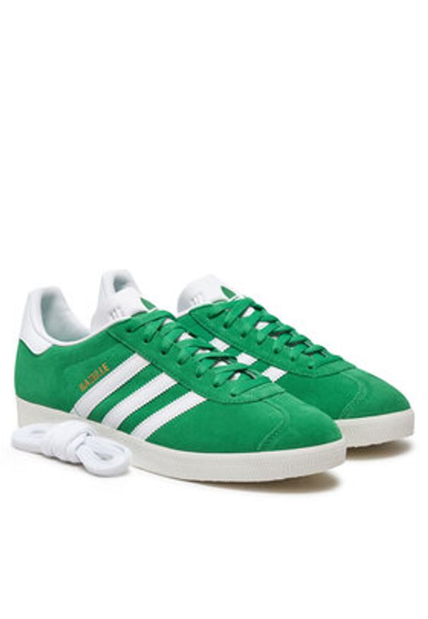 Adidas - adidas Sneakersy Gazelle IG2092 Zielony. Kolor: zielony. Materiał: zamsz, skóra. Model: Adidas Gazelle