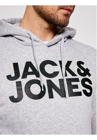 Jack & Jones - Jack&Jones Bluza Corp Logo 12152840 Szary Regular Fit. Kolor: szary. Materiał: bawełna