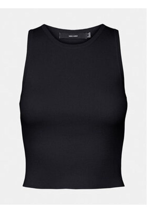 Vero Moda Top Ginny 10300339 Czarny Slim Fit. Kolor: czarny. Materiał: syntetyk