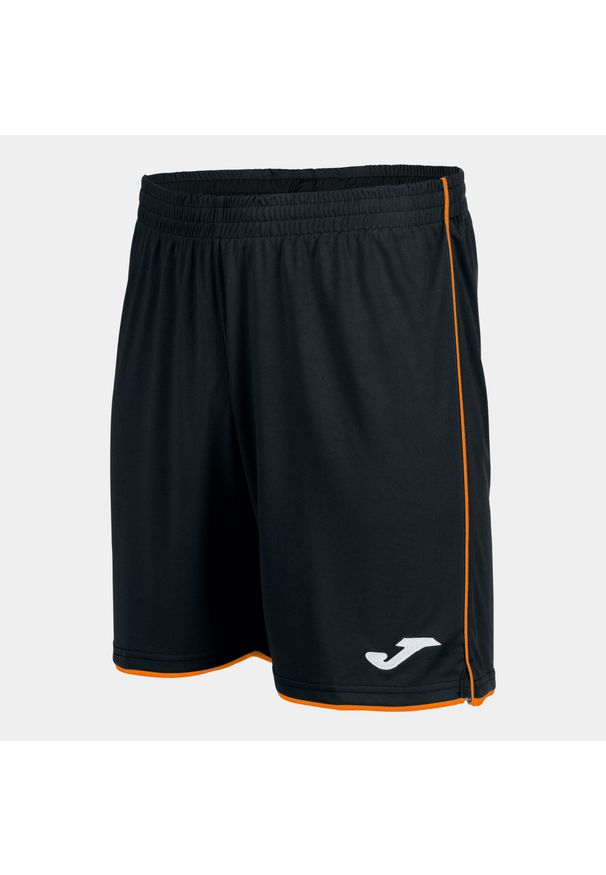 Spodenki do piłki nożnej dla dzieci Joma Boy Liga. Kolor: czarny, pomarańczowy, wielokolorowy. Materiał: poliester. Styl: sportowy