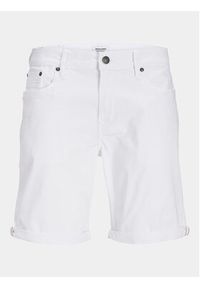 Jack & Jones - Jack&Jones Szorty jeansowe Jpstrick 12248681 Biały Regular Fit. Kolor: biały. Materiał: bawełna #7