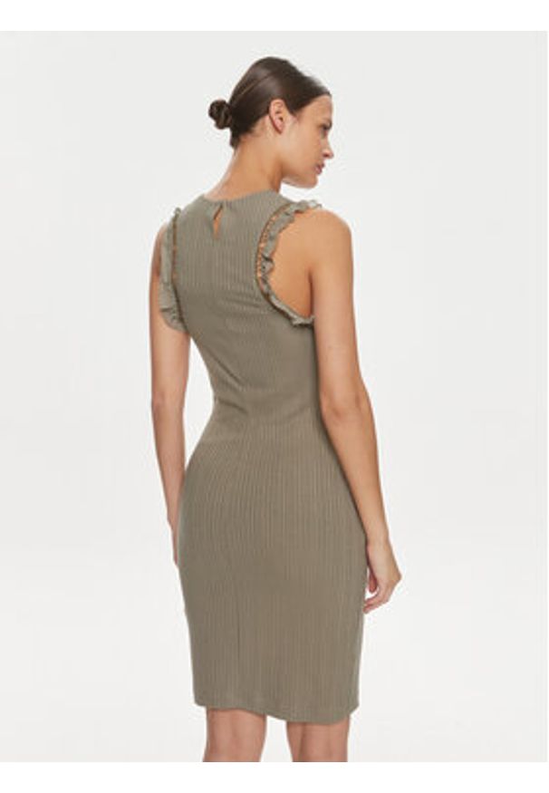 Guess Sukienka koktajlowa Olga W4GK30 KC7H2 Zielony Bodycon Fit. Kolor: zielony. Materiał: wiskoza. Typ sukienki: bodycon. Styl: wizytowy
