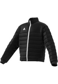 Adidas - Lekka dziecięca kurtka puchowa adidas Entrada. Kolor: czarny. Materiał: puch. Sport: piłka nożna #1