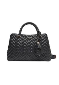 Guess - GUESS Czarna shopperka damska Melisandra. Kolor: czarny. Materiał: skórzane #7