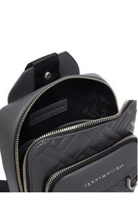 TOMMY HILFIGER - Tommy Hilfiger Saszetka Th Flag Slingpack AM0AM14430 Szary. Kolor: szary. Materiał: skóra #4