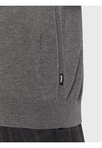 BOSS - Boss Golf Musso-P 50468262 Szary Slim Fit. Typ kołnierza: golf. Kolor: szary. Materiał: wełna #2