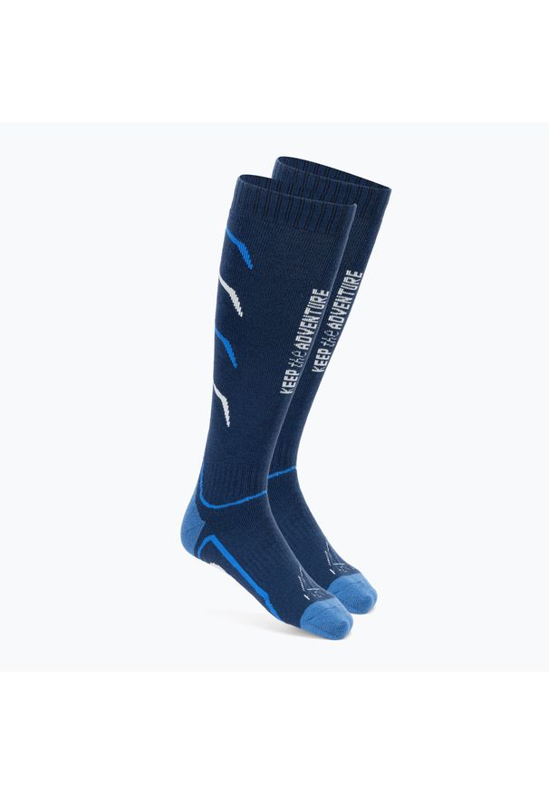 Skarpety narciarskie KADVA Woolan. Kolor: niebieski. Sport: narciarstwo