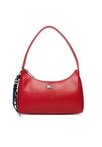 Tommy Jeans Torebka Tjw City Charm Shoulder Bag AW0AW18458 Czerwony. Kolor: czerwony. Materiał: skórzane #5