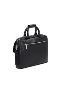 Kazar - Czarna torba męska. Kolor: czarny. Materiał: skóra #5