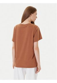 TwinSet - TWINSET T-Shirt 252TP2057 Brązowy Loose Fit. Kolor: brązowy. Materiał: bawełna #3