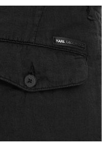 Karl Lagerfeld - KARL LAGERFELD Chinosy 265358 562818 Czarny Regular Fit. Kolor: czarny. Materiał: syntetyk #4