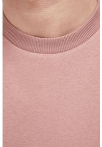Only & Sons bluza męska kolor różowy gładka. Kolor: różowy. Materiał: dzianina, bawełna. Wzór: gładki #4