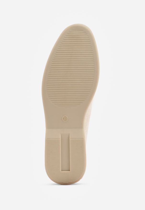 Renee - Beżowe Mokasyny VICES z Imitacji Zamszu z Wkładką ze Skóry Naturalnej Dispova. Okazja: na co dzień. Kolor: beżowy. Materiał: skóra, zamsz. Styl: casual, elegancki