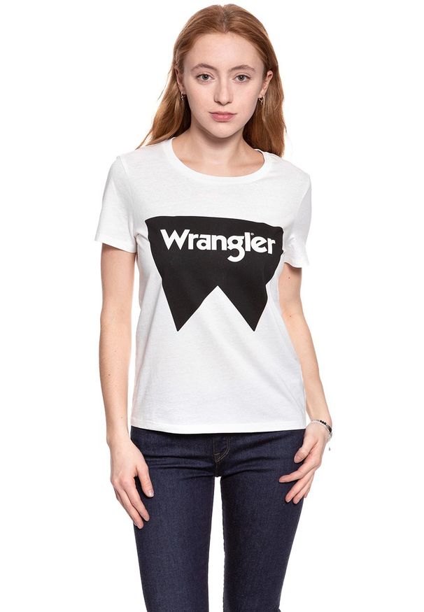 Wrangler - WRANGLER T SHIRT DAMSKI FESTIVAL TEE OFFWHITE W7016EV02