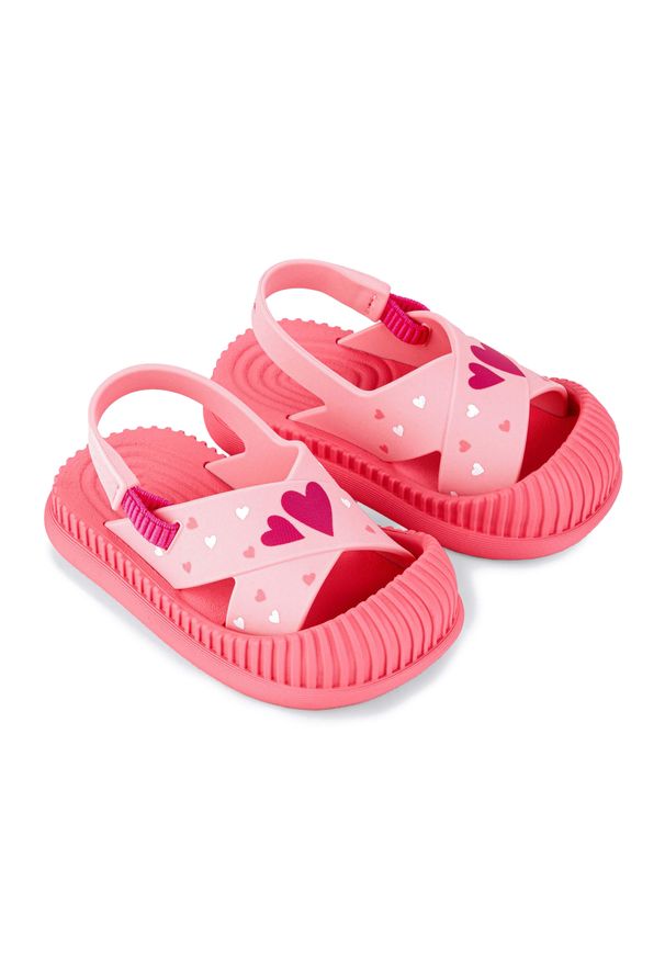 Sandały dziecięce Ipanema Cute Baby. Okazja: na co dzień. Kolor: różowy. Styl: casual, sportowy