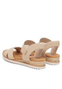 skechers - Skechers Sandały BOBS Desert Kiss - Golden Lily 114418/NAT Beżowy. Kolor: beżowy. Materiał: materiał #5