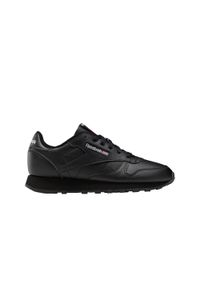 Reebok - Buty na co dzień młodzieżowe REEBOK CLASSIC LEATHER skóra. Okazja: na co dzień. Zapięcie: sznurówki. Kolor: czarny. Materiał: materiał, skóra. Szerokość cholewki: normalna. Model: Reebok Classic. Sport: turystyka piesza